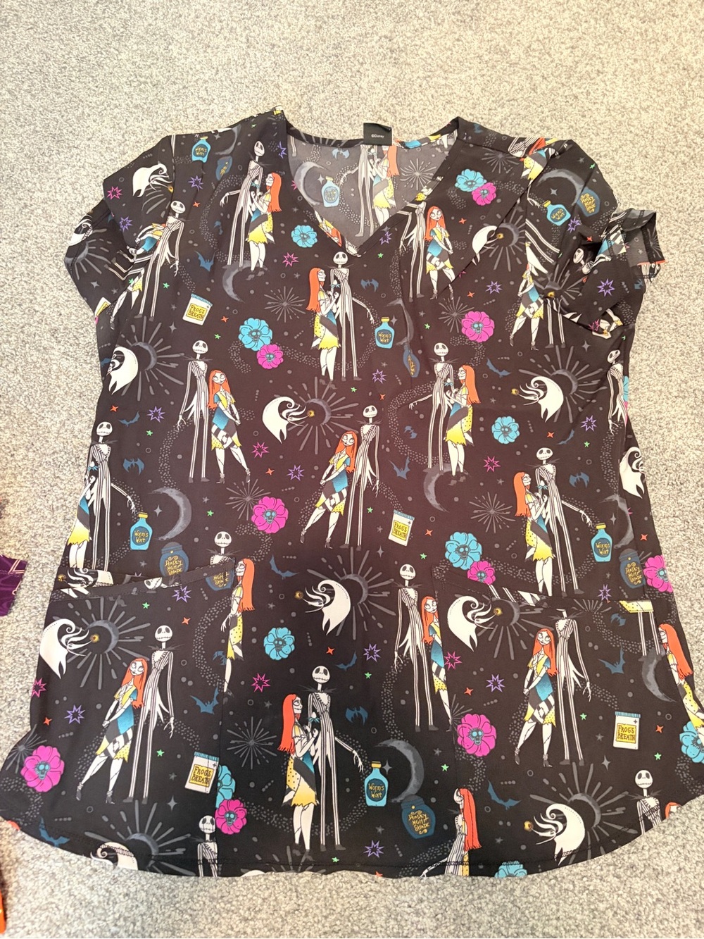 Women’s medium Halloween scrub top